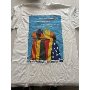 Welcome Home 1987 Vietnam Veterans Shirt TV HBO Special Vets Tribute DC Tshirt L